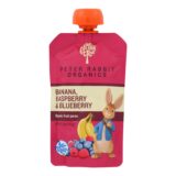 Peter Rabbit Organics Fruit Snacks, Raspberry Banana And Blueberry, Case Of 10, 4 Oz.