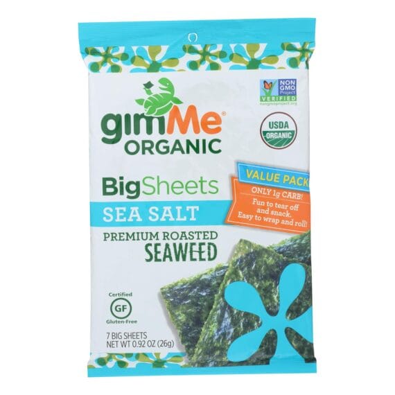 Gimme Organic Wrap N' Roll, Sea Salt, Case Of 10, 0.92 Oz.