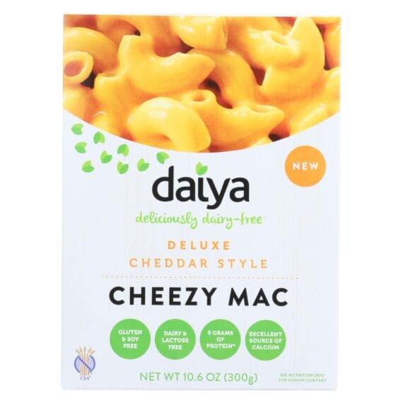Daiya Foods, Cheezy Mac Deluxe, Cheddar Style, Dairy Free, 10.6 Oz., Case Of 8