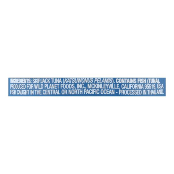 Wild Planet Wild Skipjack Light Tuna, No Salt Added, Case Of 12, 5 Oz. - Image 3