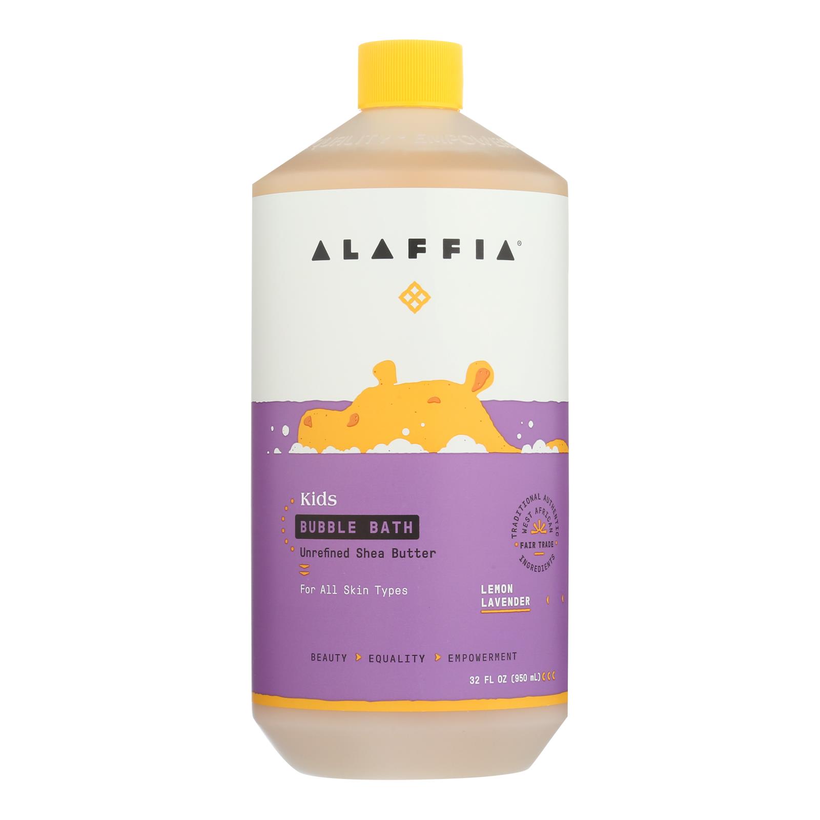 Alaffia, Everyday Bubble Bath, Lemon Lavender, 32 Fl Oz.