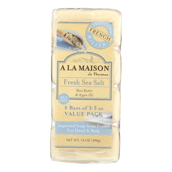 A La Maison, Bar Soap, Fresh Sea Salt, 4/3.5 Oz