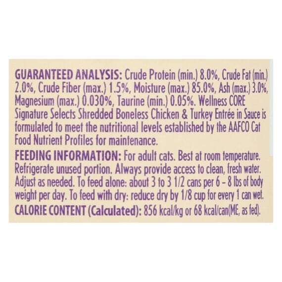 Wellness Pet Products Cat, Can, Turkey, Chicken, Signature Selects, Case Of 12, 2.8 Oz - Image 2