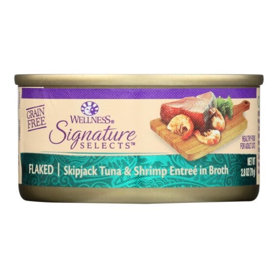 Wellness Pet Products Cat, Can, Tuna, Shrimp, Signature Selects, Case Of 12, 2.8 Oz