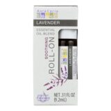 Aura Cacia, Roll On Essential Oil, Lavender, Case Of 4, .31 Fl Oz