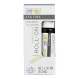 Aura Cacia, Roll On Essential Oil, Tea Tree, Case Of 4, .31 Fl Oz