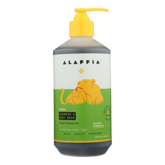 Alaffia, Everyday Shampoo And Body Wash, Coconut Chamomile, 16 Fl Oz.