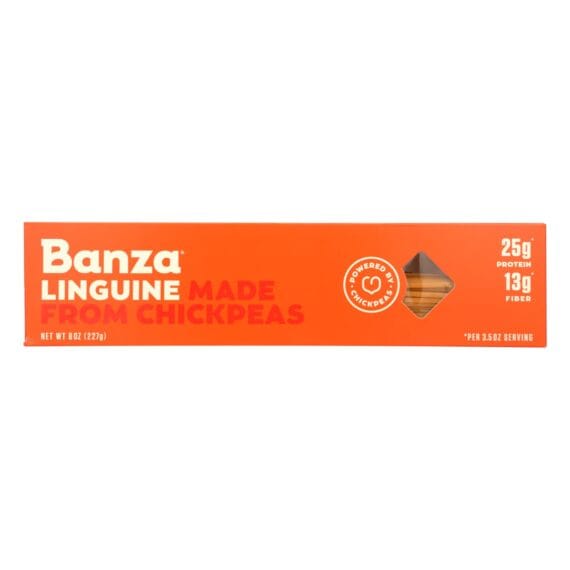 Banza, Chickpea Pasta, Linguine, Case Of 12, 8 Oz.