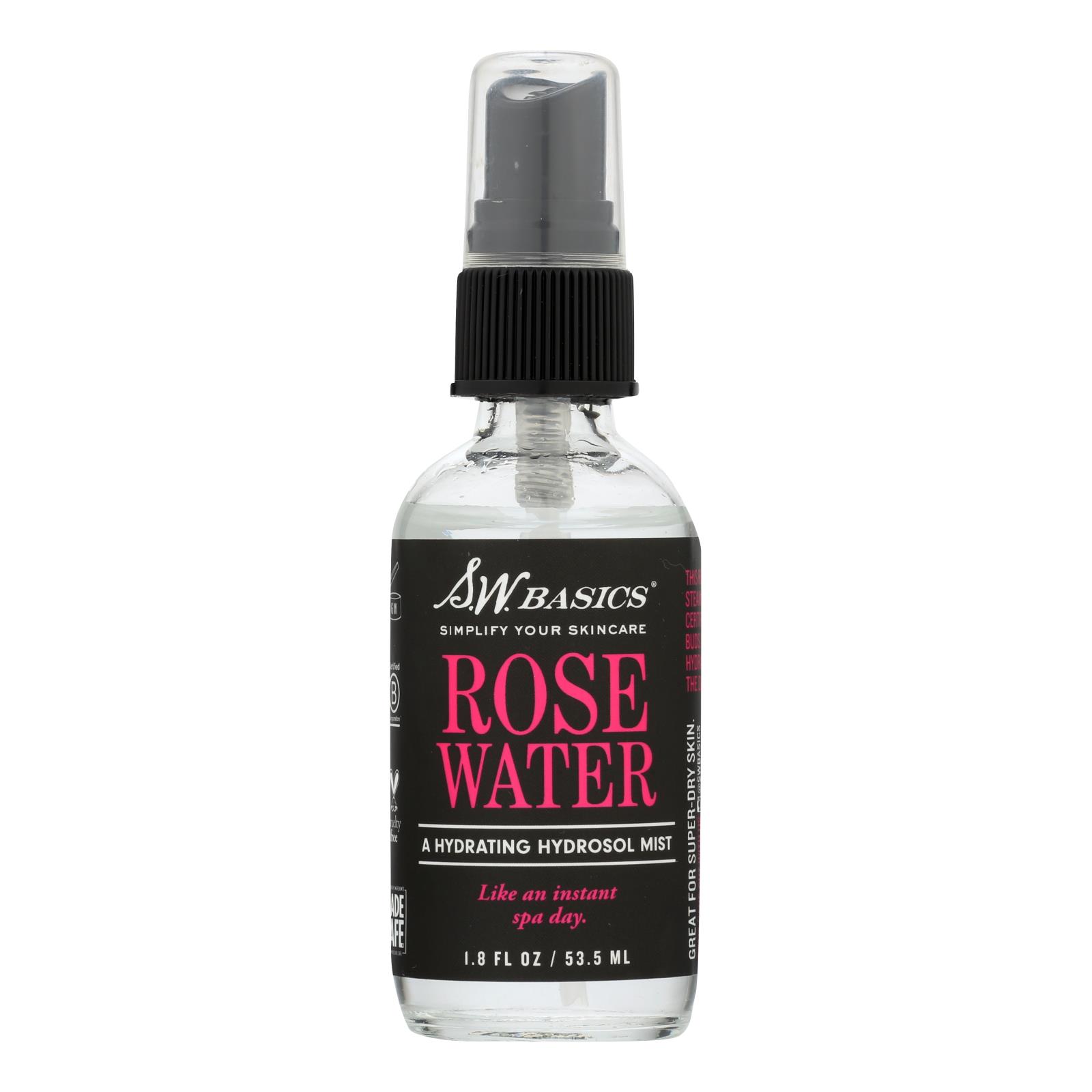 S.w. Basics, Rose Water, 1.8 Fl Oz.