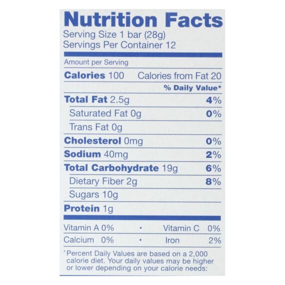Nature's Bakery Stone Ground Whole Wheat Fig Bar, Blueberry, Case Of 6, 2 Oz. - Image 2