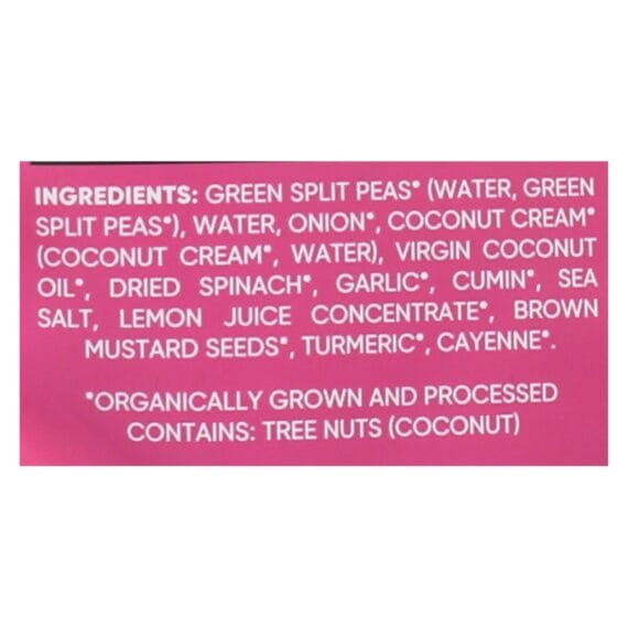 Maya Kaimal, Organic Everyday Dal, Green Split Pea Spinach Coconut, Cs Of 6,10 Oz - Image 3