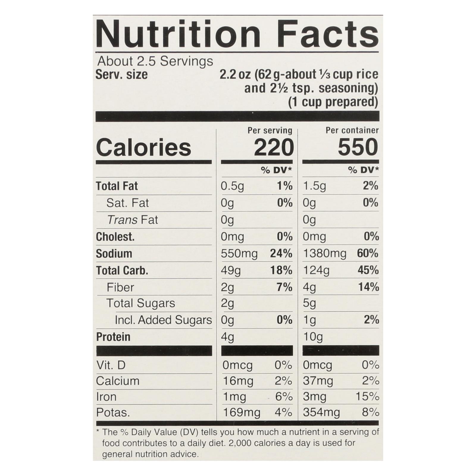 Lundberg Family Farms, Rice And Seasoning Mix, Spanish Style, Case Of 6, 5.50 Oz. - Image 3