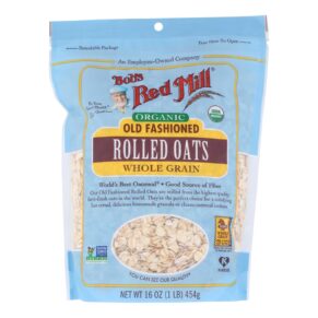 Bob's Red Mill, Organic Old Fashioned Rolled Oats, Case Of 4-16 Oz