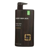 Every Man Jack Body Wash Sandalwood Body Wash, Case Of 33.8, 33.8 Fl Oz.