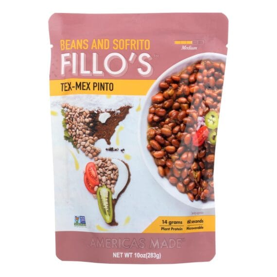Fillo's Beans, Tex Mex Pinto, Case Of 6, 10 Oz.