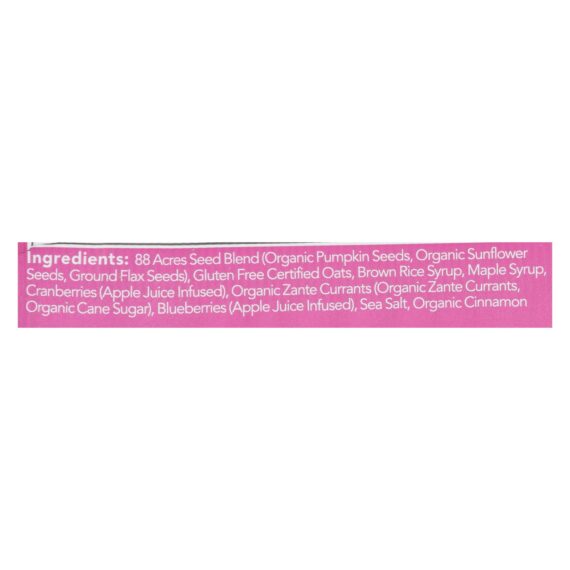 88 Acres, Bars, Triple Berry, Case Of 9, 1.6 Oz. - Image 3