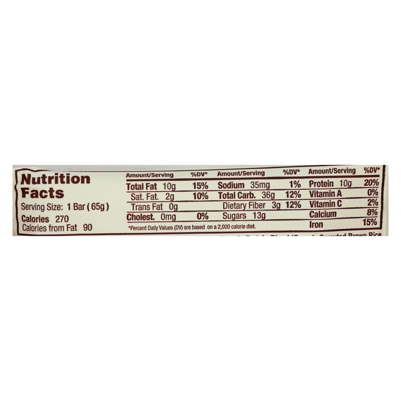 Gomacro Bar, Organic, Mocha, Chocolate Chip, Case Of 12, 2.3 Oz - Image 3