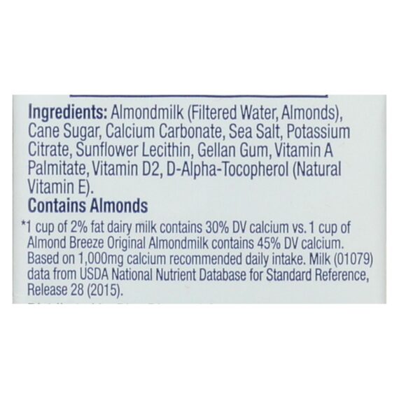 Almond Breeze, Almond Milk, Original, Case Of 12, 32 Fl Oz. - Image 3