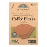 If You Care Coffee Filters Lbs.6 Cone Unbleached, Case Of 12, 100 Count