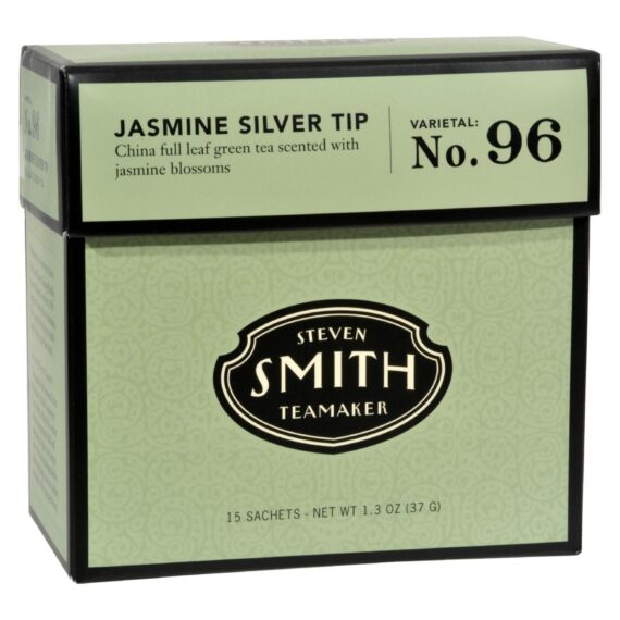 Smith Teamaker Green Tea, Jasmine Slvr Tp, Case Of 6, 15 Bags