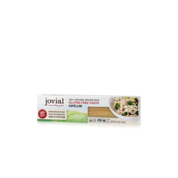 Jovial, Gluten Free Brown Rice Pasta, Capellini, Case Of 12, 12 Oz. - Image 2
