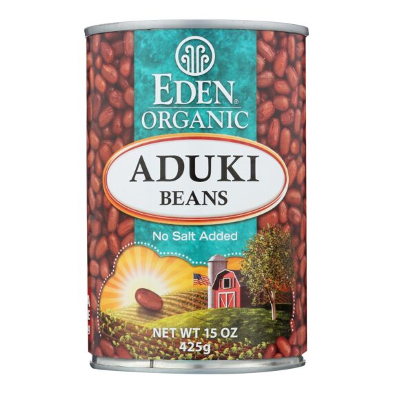 Eden Foods Organic Aduki Beans, Case Of 12, 15 Oz.