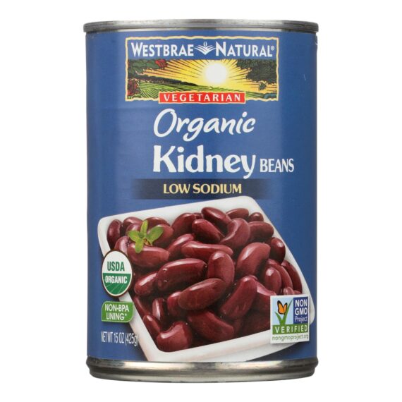 Westbrae Foods Organic Kidney Beans, Case Of 12, 15 Oz.