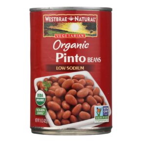 Westbrae Foods Organic Pinto Beans, Case Of 12, 15 Oz.