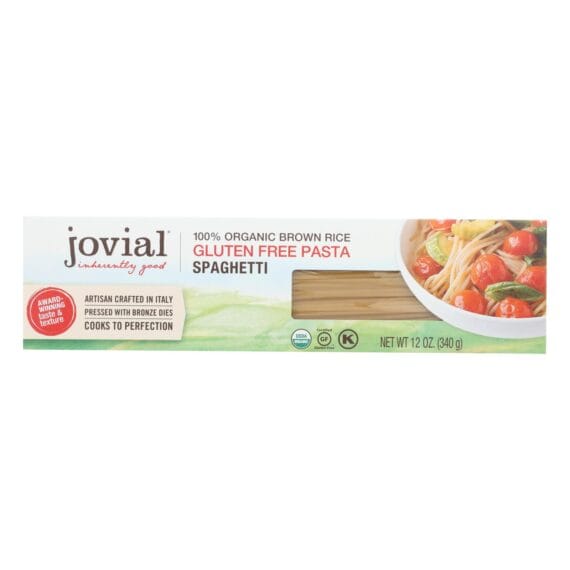 Jovial, Pasta, Organic, Brown Rice, Spaghetti, 12 Oz, Case Of 12