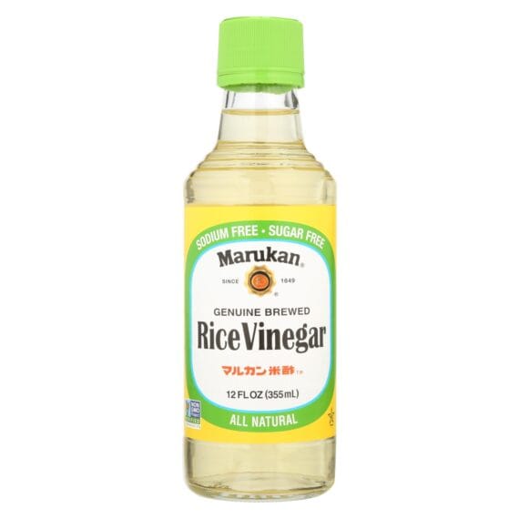 Marukan Rice Vinegar, Genuine Brewed, Case Of 6, 12 Fl Oz.