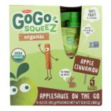 Gogo Squeeze Applesauce, Apple Cinnamon, Case Of 12, 3.2 Oz.