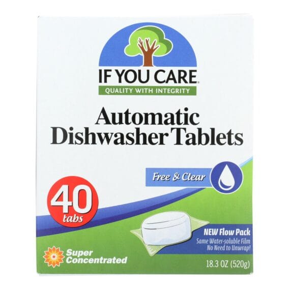 If You Care Automatic Dishwasher Tabs, 40 Count, Case Of 8