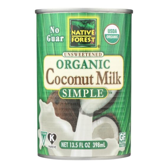 Native Forest Organic Coconut Milk, Pure And Simple, Case Of 12, 13.5 Fl Oz