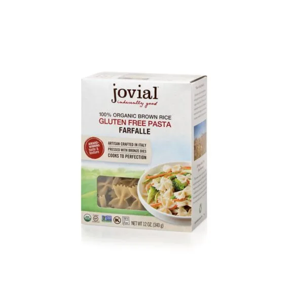 Jovial, Gluten Free Brown Rice Pasta, Farfalle, Case Of 12, 12 Oz. - Image 2