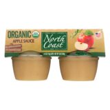 North Coast Organic Applesauce , Case Of 12, 4/4 Oz