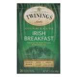 Twinings Tea Breakfast Tea, Irish, Case Of 6, 20 Bags