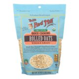 Bob's Red Mill, Oats, Organic Quick Cooking Rolled Oats, Whole Grain, Case Of 4, 16 Oz.