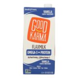 Good Karma Flax Milk, Protein, Vanilla, Case Of 6, 32 Fl Oz