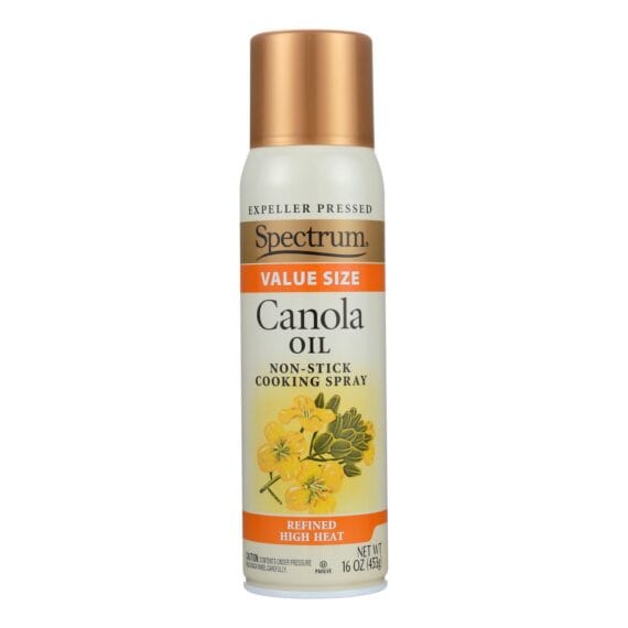 Spectrum Naturals High Heat Canola Spray Oil, Case Of 6, 16 Fl Oz.