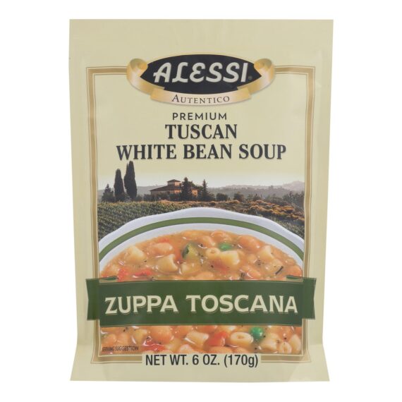 Alessi, Tuscan, White Bean Soup, Case Of 6, 6 Oz.