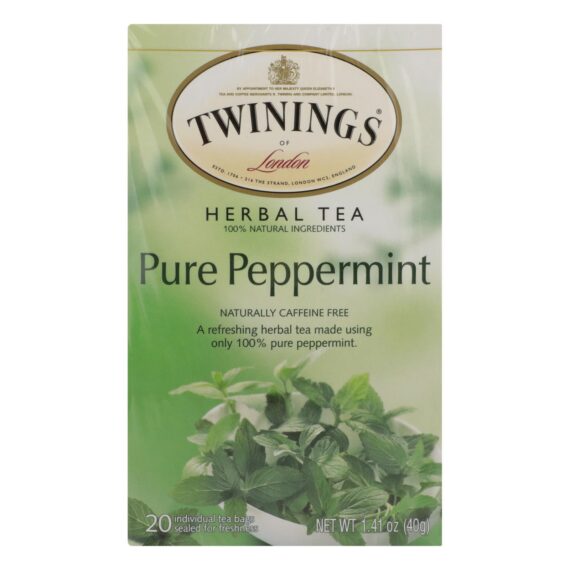 Twinings Tea Jacksons Of Piccadilly Tea, Pure Peppermint, Case Of 6, 20 Bags