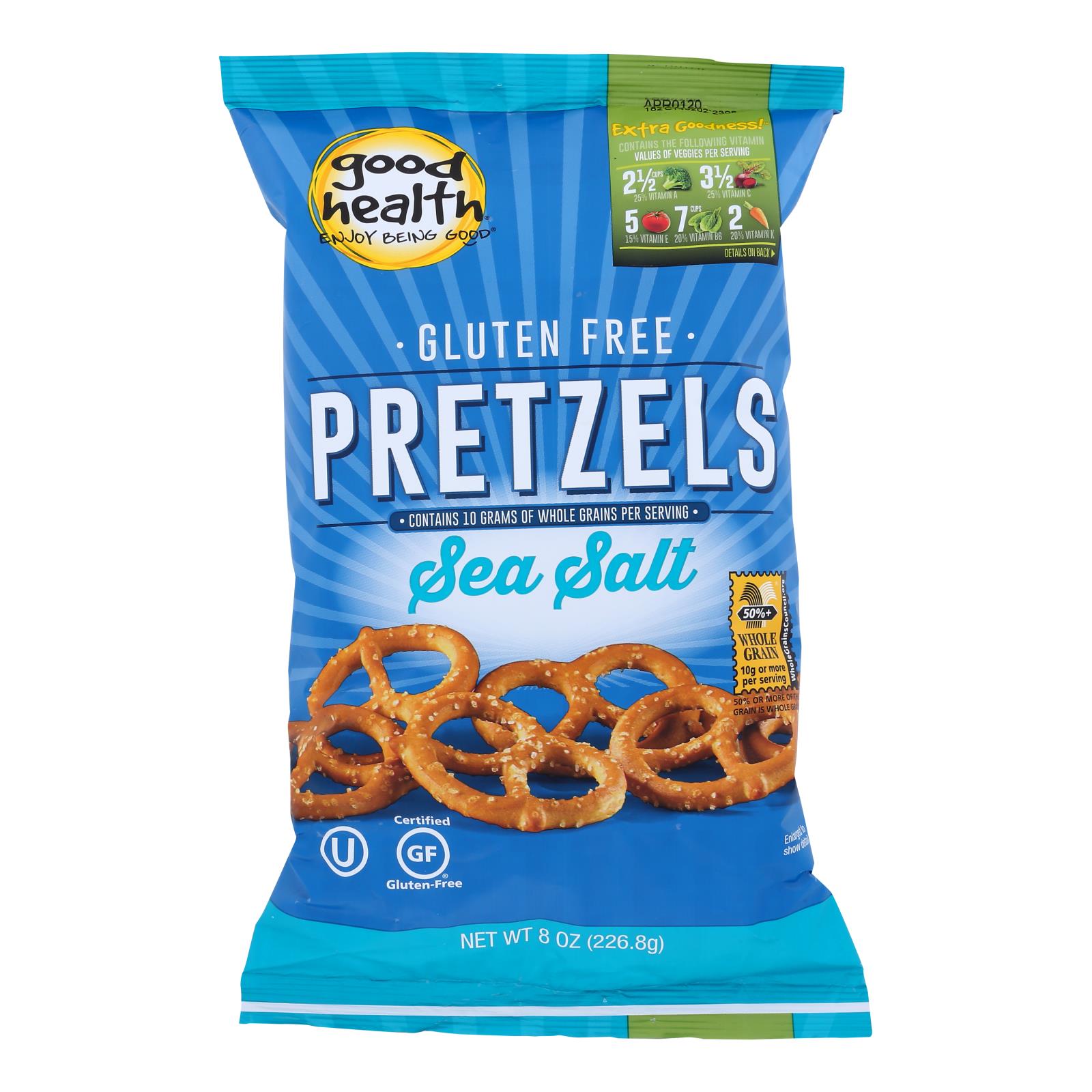 Good Health Pretzels, Sea Salt, Case Of 12, 8 Oz