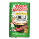Tony Chachere's Seasoning, Creole, Case Of 6, 8 Oz