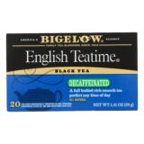 Bigelow Tea English Teatime Decaffeinated Black Tea, Case Of 6, 20 Bags
