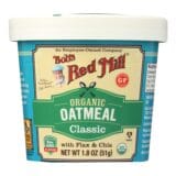 Bob's Red Mill, Oatmeal, Organic, Cup, Classc, Gluten Free, Case Of 12, 1.8 Oz