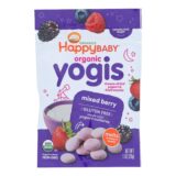 Happy Baby Happy Yogis Organic Superfoods Yogurt And Fruit Snacks Mixed Berry, 1 Oz, Case Of 8