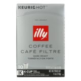 Illy Caffe Coffee, Kcups Black Dark Roasted, Case Of 6, 10 Count