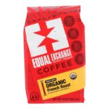 Equal Exchange Organic Whole Bean Coffee, French Roast, Case Of 6, 10 Oz.