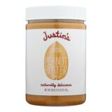 Justin's Nut Butter Peanut Butter, Classic, Case Of 6, 28 Oz.