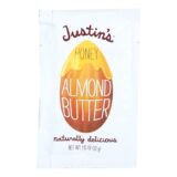 Justin's Nut Butter Squeeze Pack, Almond Butter, Honey, Case Of 10, 1.15 Oz.